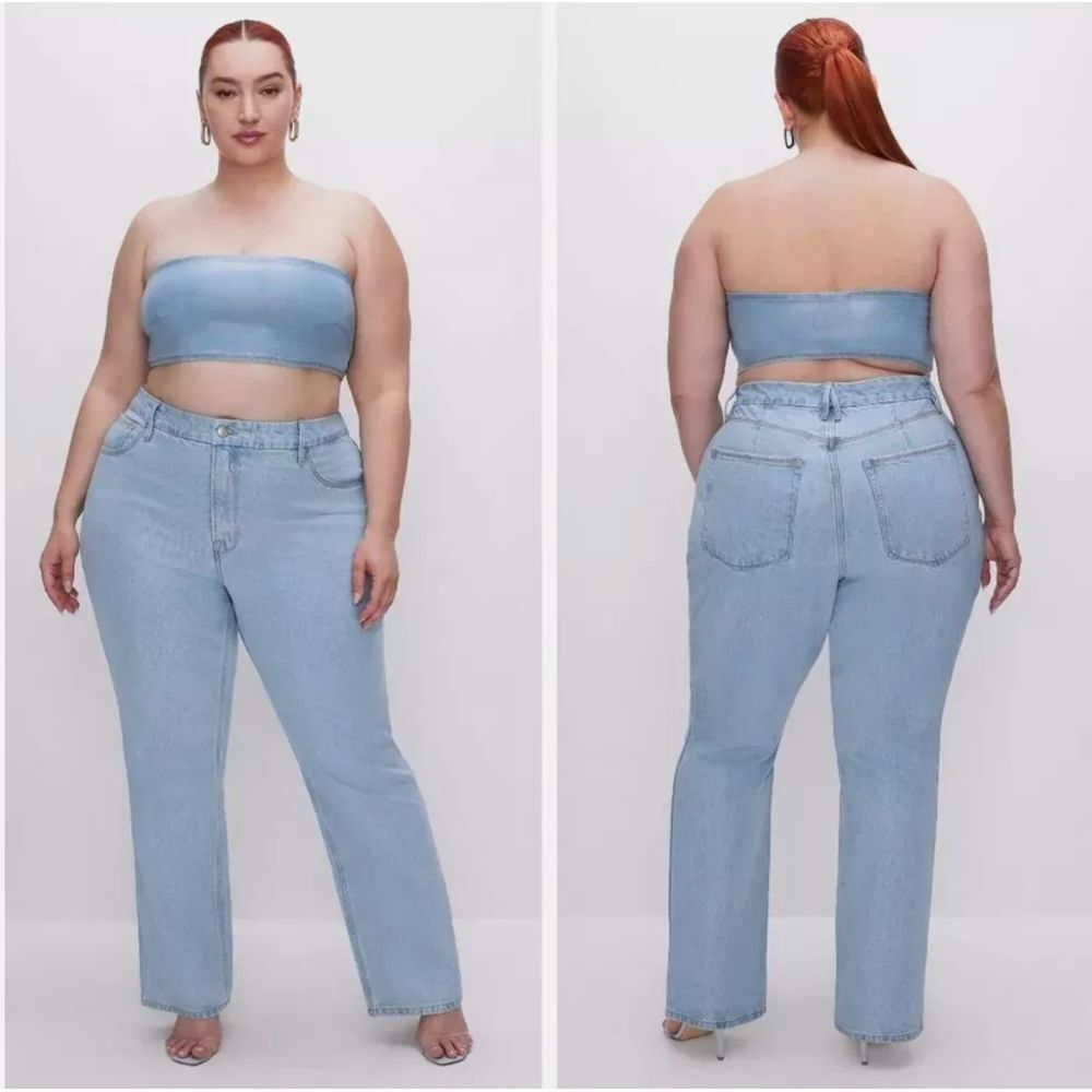 Good American Light Blue Women Jeans